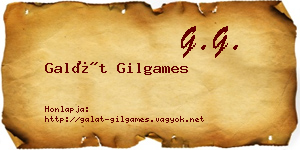Galát Gilgames névjegykártya
